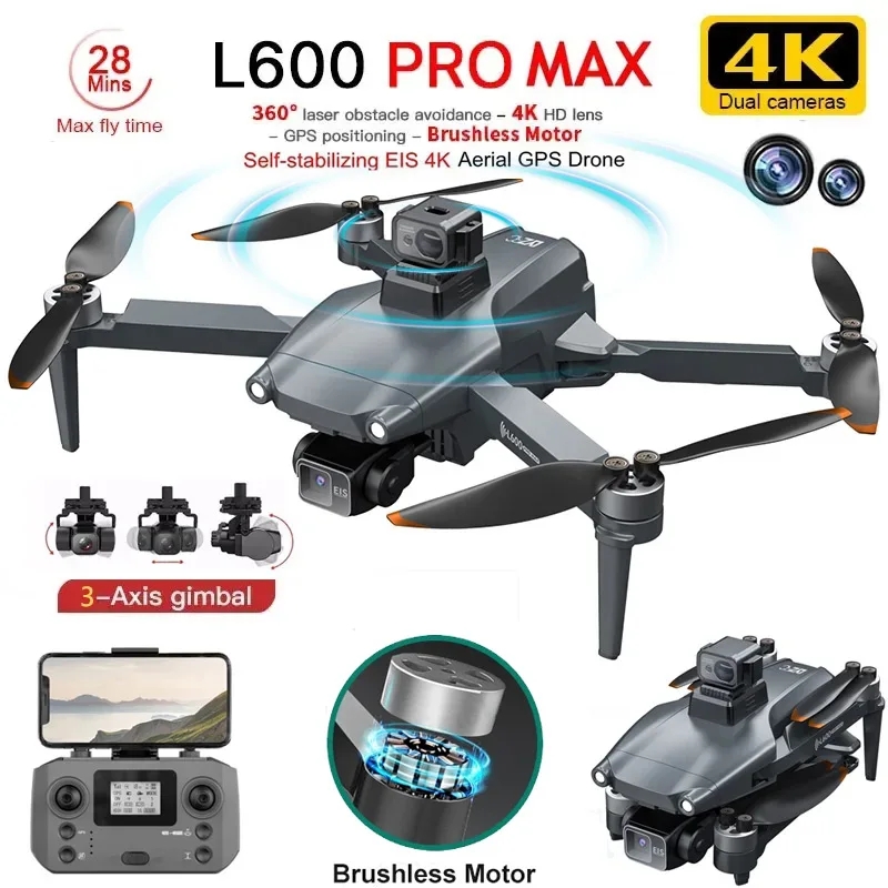 Drone Kit Professional - L600 PRO MAX GPS Drone Profesyonel