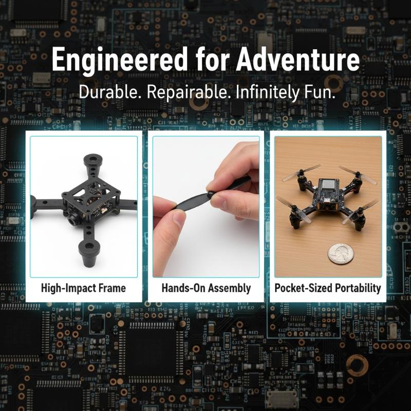 E1 ESP32 Açık Kaynaklı Mini Dr - Drone Kit Parts Included incelemesi ve fiyatı