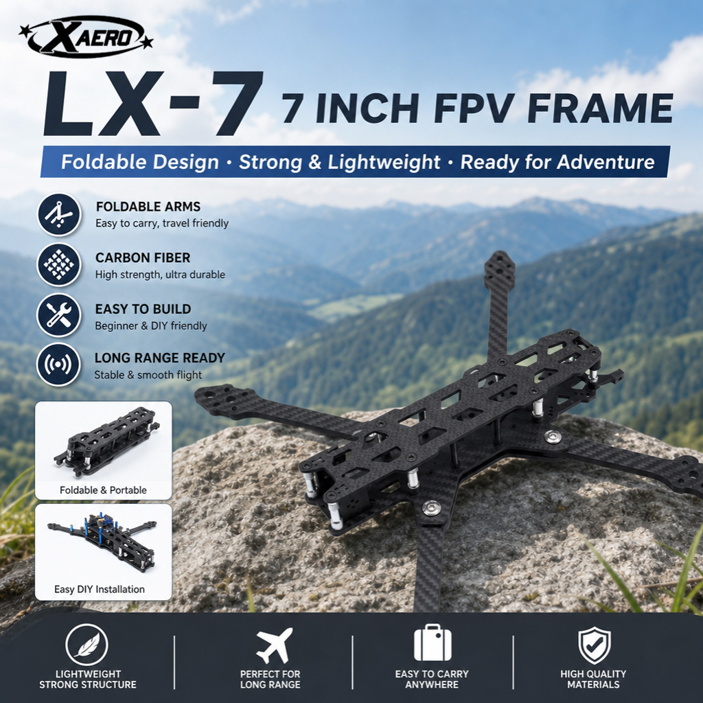 PAURC LX-7 Katlanabilir 7 İnç  - Drone Kit Octocopter incelemesi ve fiyatı